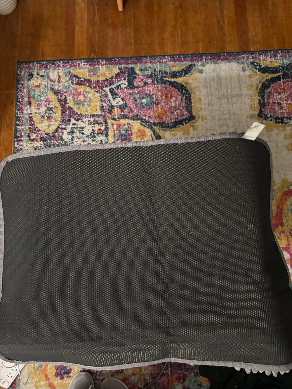 Norwex Plush Chenille Bath Mat in Gray